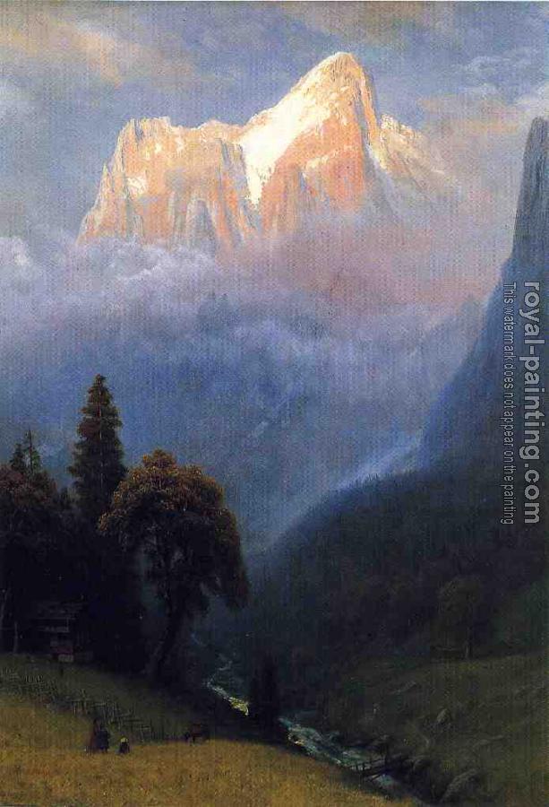 Albert Bierstadt : Storm Among the Alps